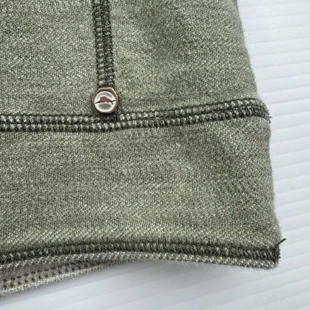 Tommy Bahama Reversible 1/4 Zip Pullover Mens Large Green Golf Sweater
